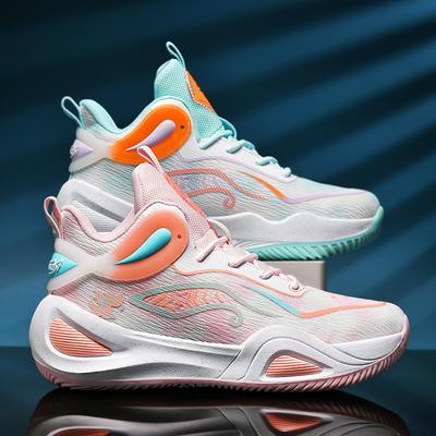 New Basketball Shoes Men's Guochao Graffiti Warbler Duck Youth Student Competition Actual Sports Training Shoes