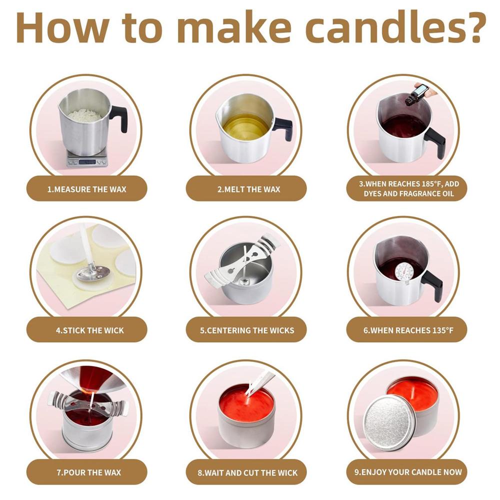 Metal Candle Wick Centering Devices Stainless Steel Candle Wick Holder for Candle Making DIY Making Lovers