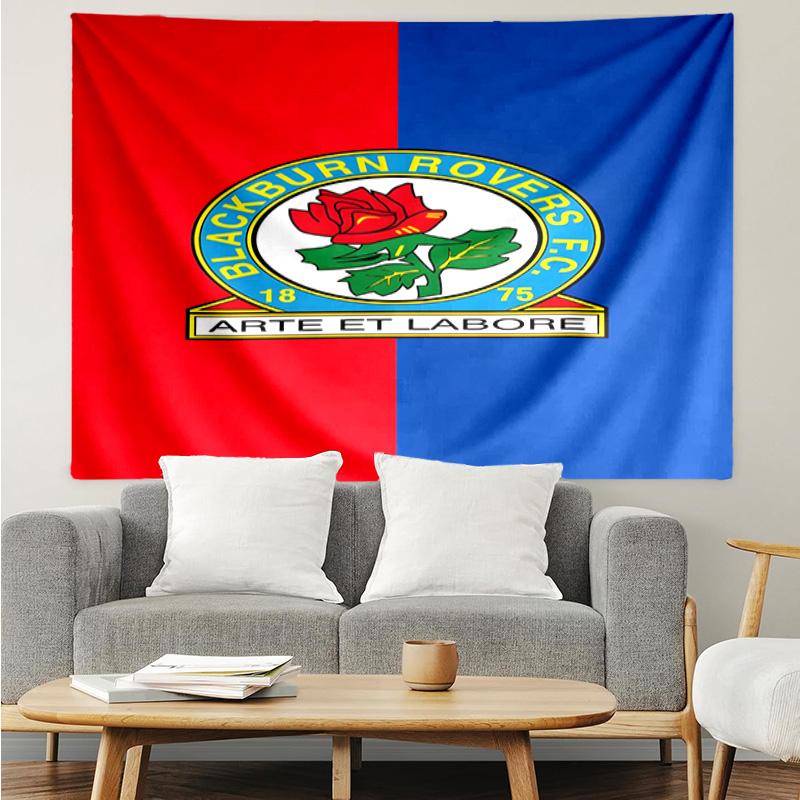 Rovers Crest Football Club Printed Printed Tapestry, for Bedroom,Livingroom, dormitory, Large Wall Decor, Fabric Decor Fan Birthday Gifts