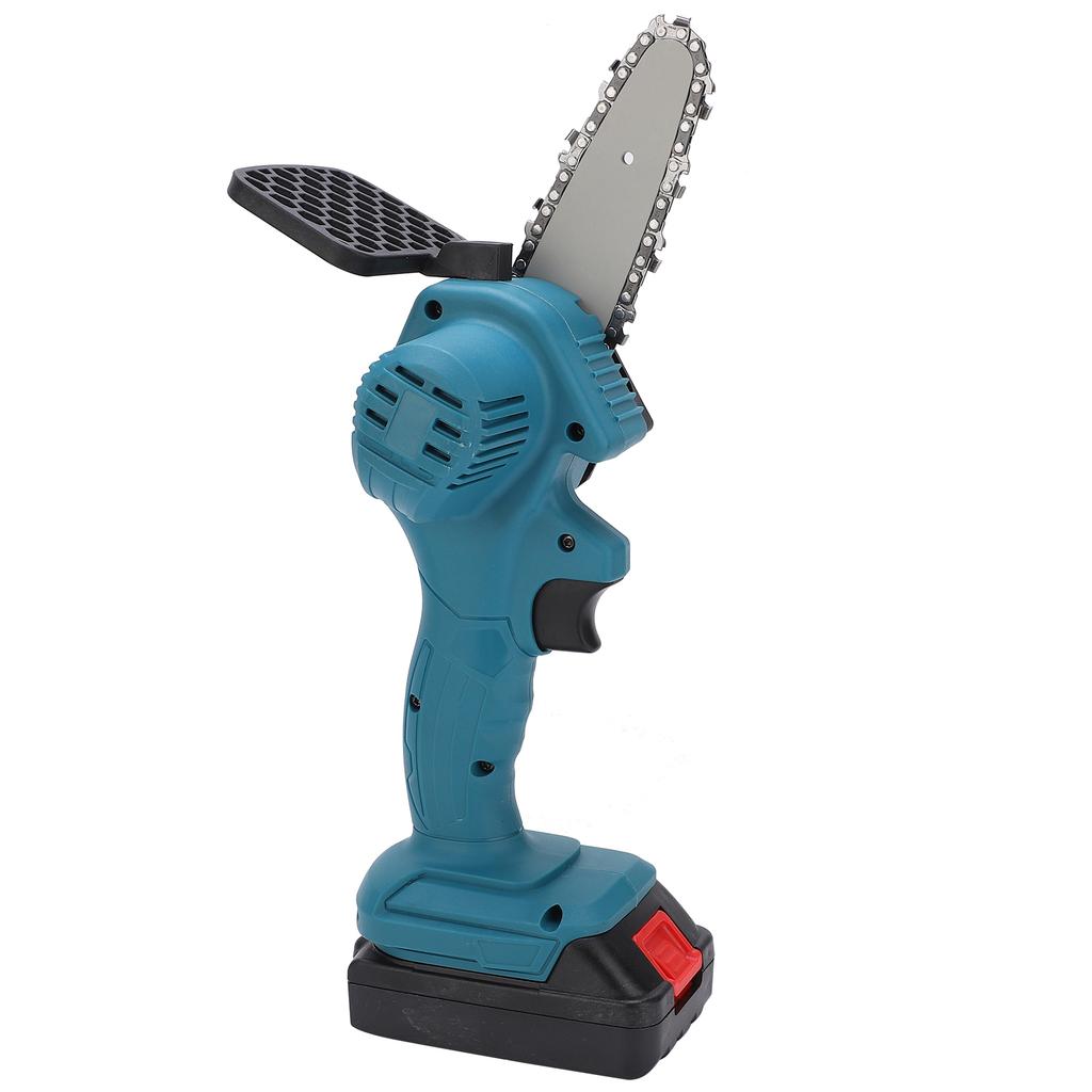 Mini Hand Saw 4in Portable Electronic 1‑Handed Trimming Tool Chainsaw with Brush