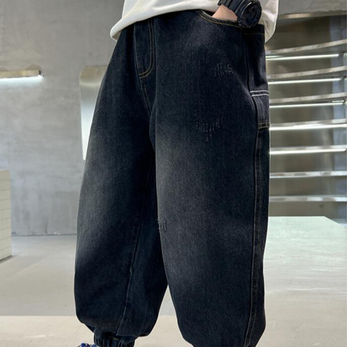 Haine pentru băieți Blugi Pantaloni robusti și arătoși de primăvară și toamnă Pantaloni casual stilați pentru bebeluși coreeni
