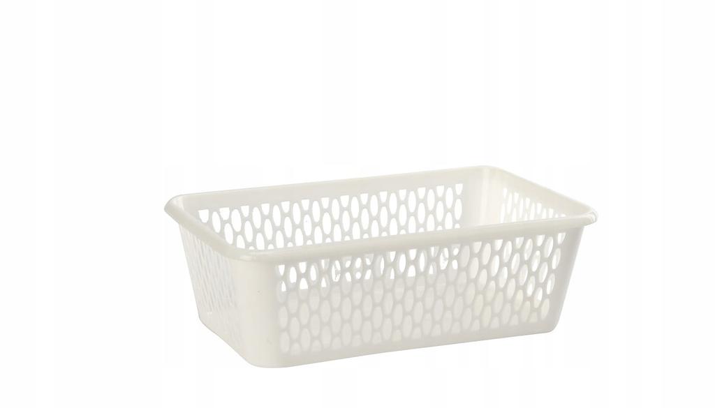 Universeller Korb cremefarbener Organizer 25×16×8 cm zur Aufbewahrung