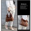 Ladies Casual Fashion Retro Tote Bag Soft Leather One-shoulder Messenger Underarm Bucket Large-capacity Bag