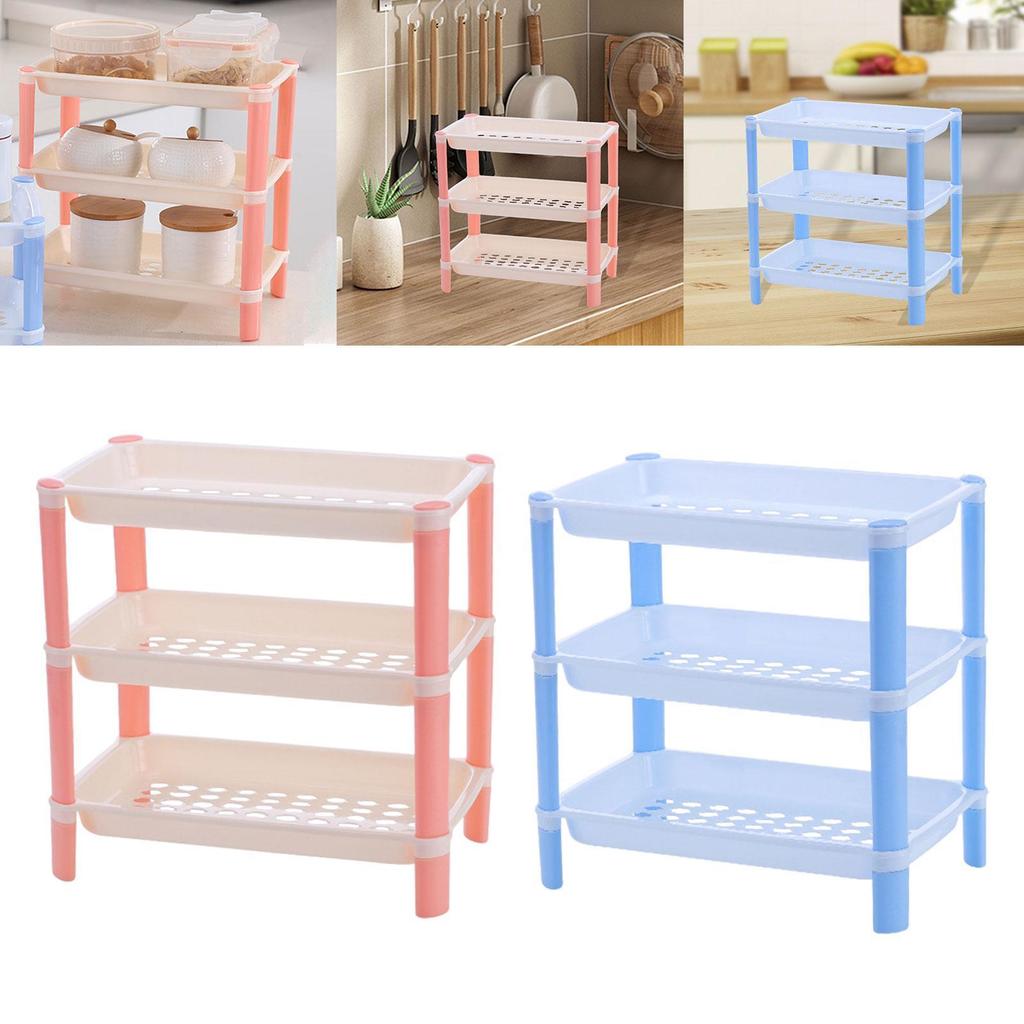 Countertop Storage Rack Tabletop Display Shelf Large Capacity Seasoning Rack Desk Bookshelf Home Organizer for Living Room