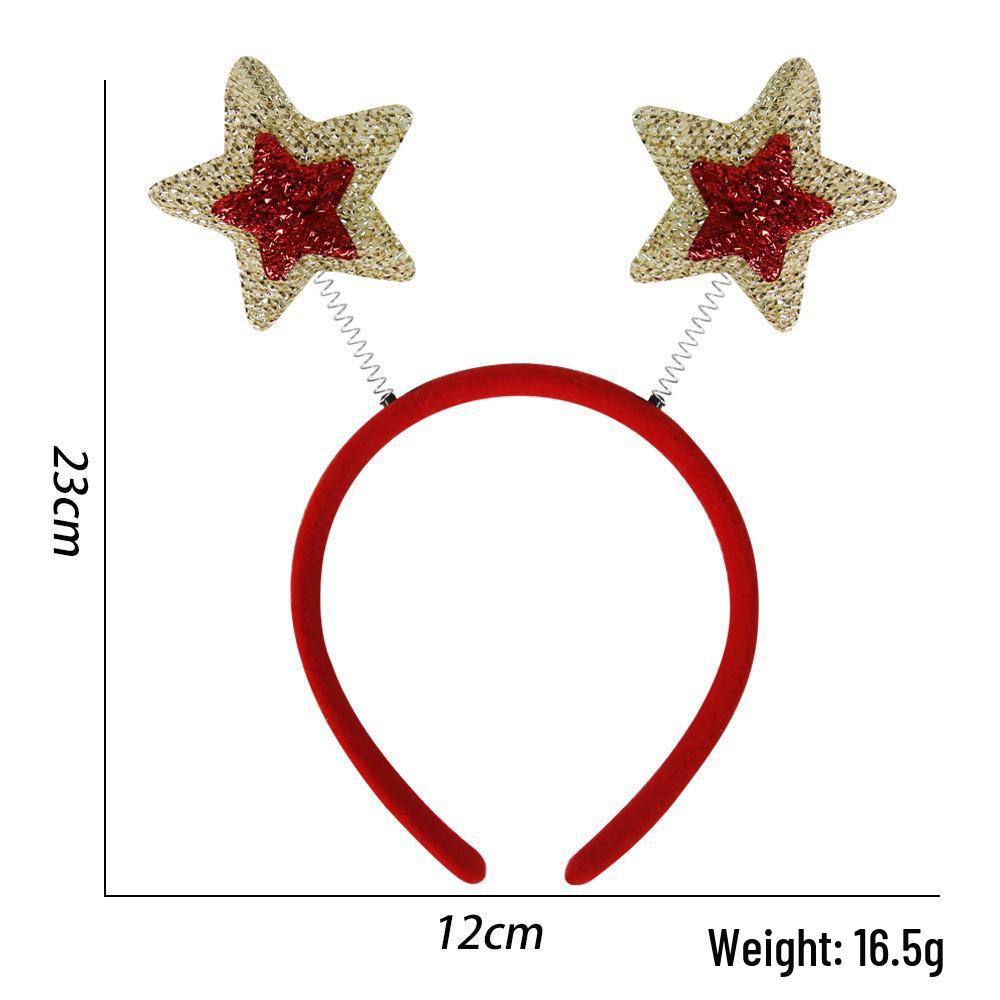 Festive Christmas Headband: Santa Claus, Reindeer & Tree Antler Headpiece for Holiday Parties