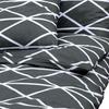 VidaXL Ensemble de housse de couette Gris 200x200 cm Coton 136059