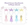 8-48Pcs Glitter Star Magic Wand Fairy Wand Tassel Glitter Sequins Princess Crowns Headband for Kids Birthday Party Gifts Wedding