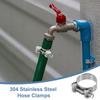 PATIKIL Hose Band, 1.6 - 1.7 inches (40 - 43 mm), Hose Clamp, 304
