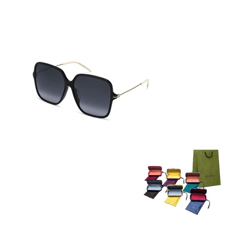 

GUCCI Slim Construction Lightweight Holiday Travel Sunglasses GG1267SA Women s Black/Dark Grey Gradient 60