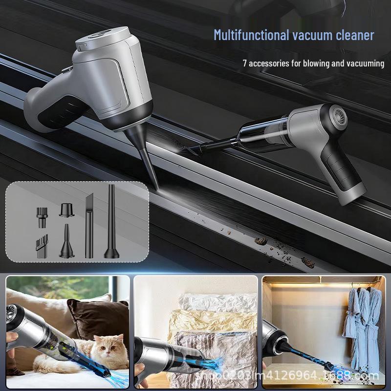 High-Power Wireless Vacuum Cleaner for Car, Home, and Window/Sofa Gaps