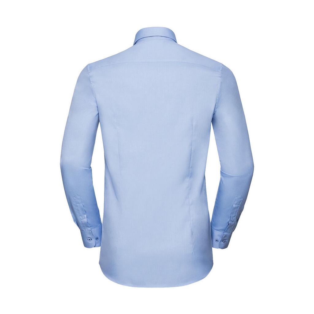 Russell Collection Mens Contrast Herringbone Tailored Shirt