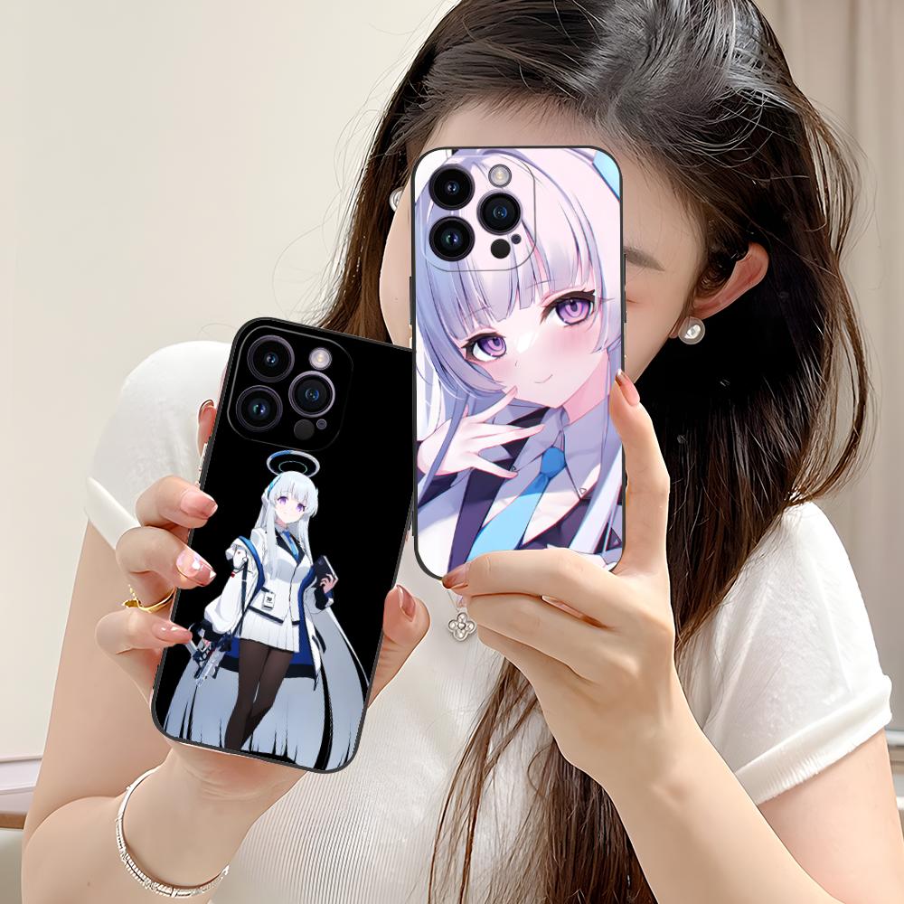 Blue Archive Ushio Noa Phone Case for iPhone 17 16 15 14 13 12 11 X XR XS 8 7 Air Pro Max Plus Mini Colorful Cover Pretty Cover