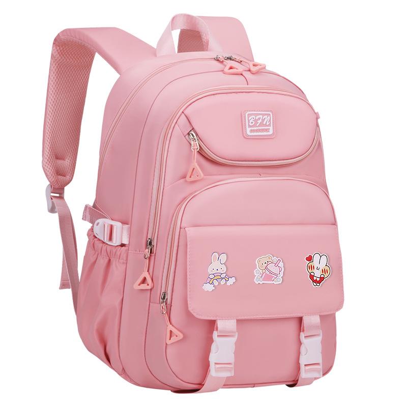 Large Capacity Backpack for Junior and Senior High School Students, Girls, Grades 3-6-9 with Burden-Reducing Design
