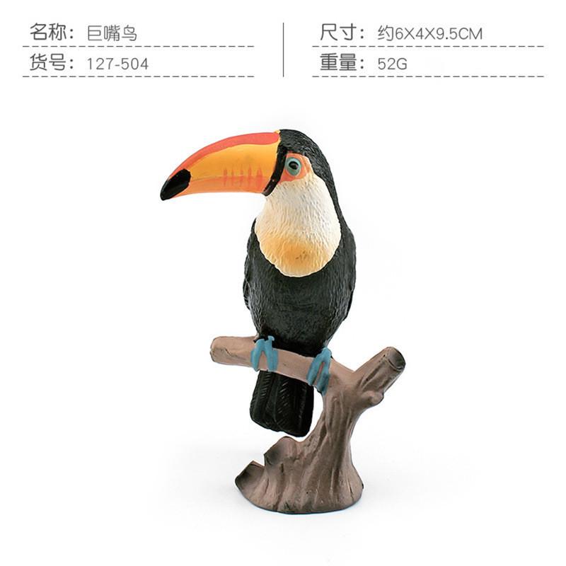 Exquisite Pvc Animal Models Featuring Snowy Owl Bald Eagle Macaw And Seagull Static Decor