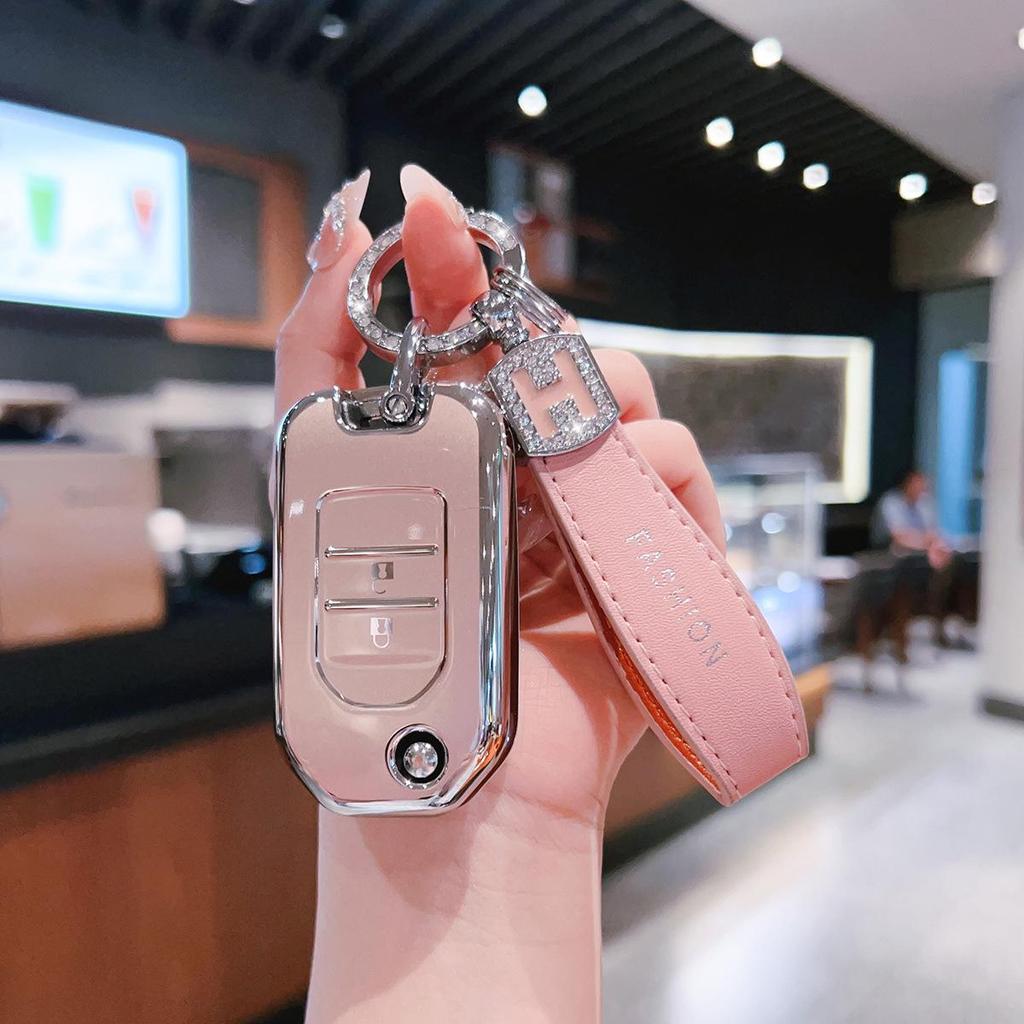 Car Key Case for CRV, Haoying, Jieda, Civic - Unisex Protective Cover with Buckle