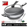 Saste 316 Stainless Steel Wok with Lid