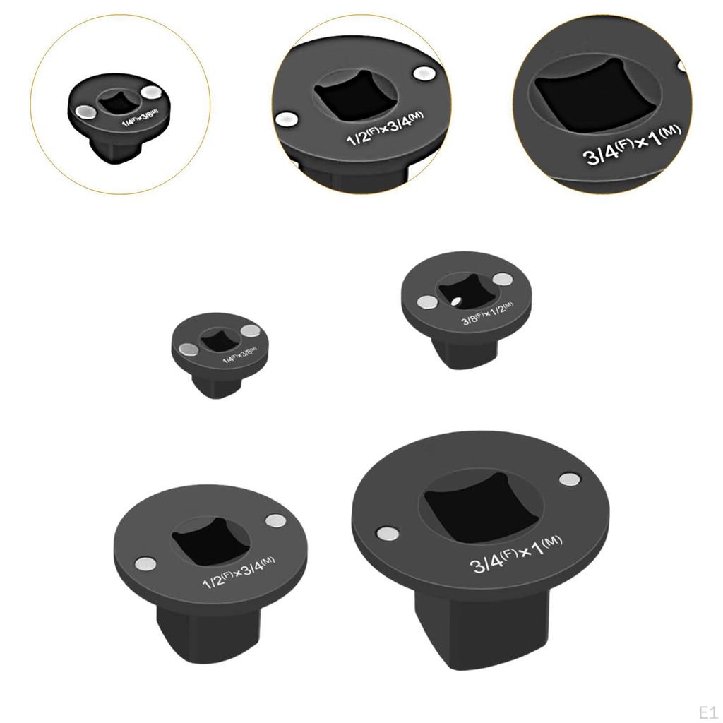 4 Pieces Low Profile Impact Sockets Adapter, Drive Ratchet Adapter Set, Grade Convertor for