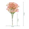 6Pcs Artificial Gypsophila for Wedding Home Decoration Realistic Plastic Flowers DIY Arrangement