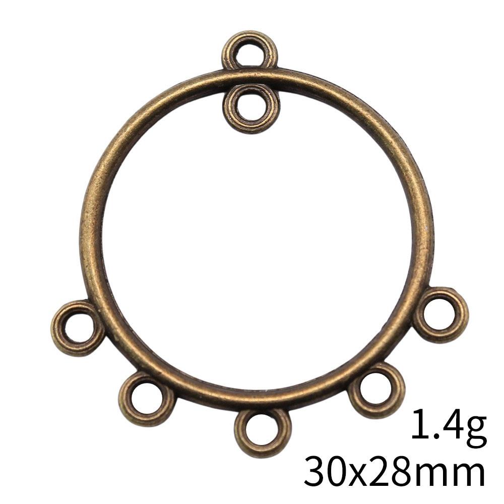 Graduation Accessories Women Round Multi-Hole Earring Connector Accessories Parts Clearance Sale Items Accessories For Girls