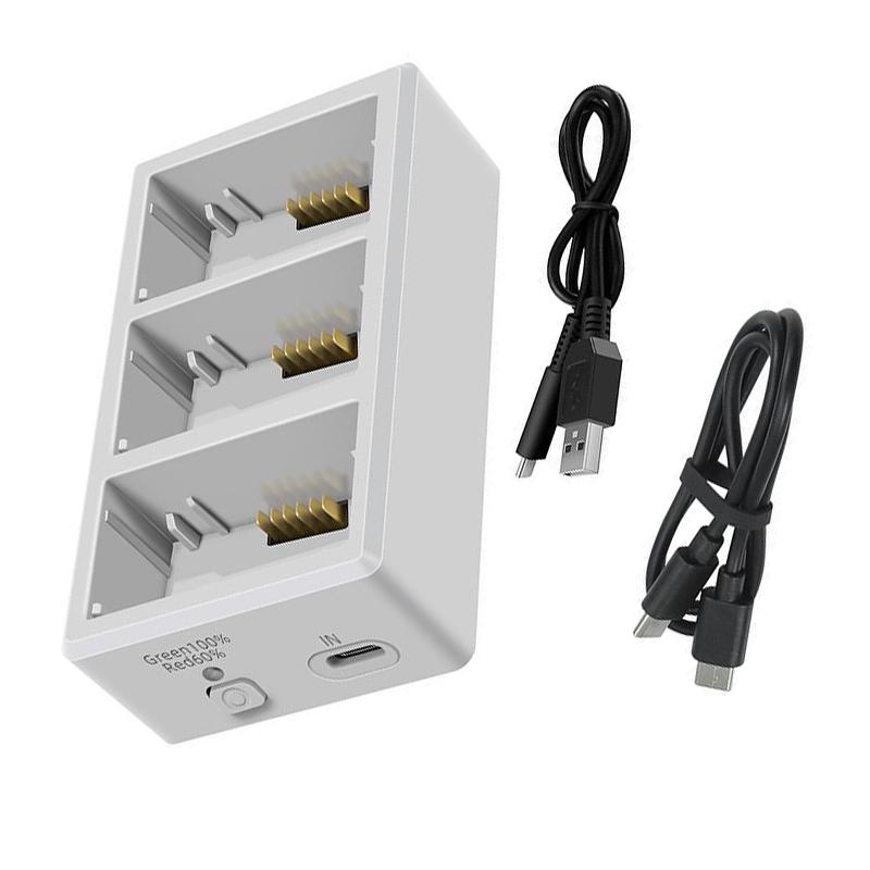 Multifunction Travel Charging Dock For Drones Battery Supports 3 Batteries Simultaneous Charge And Power Mode