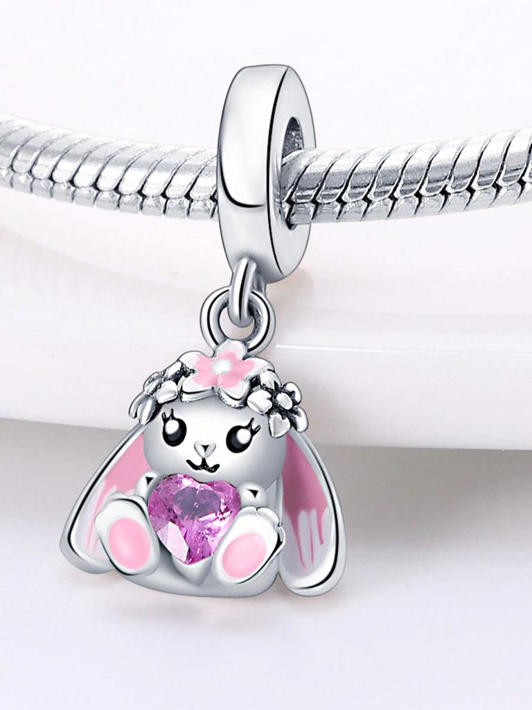 Charms Plata Cute Elephant Bear Beads Copper Plated Fit Copperoriginal Bracelet For Jewelry Making Diy Charm