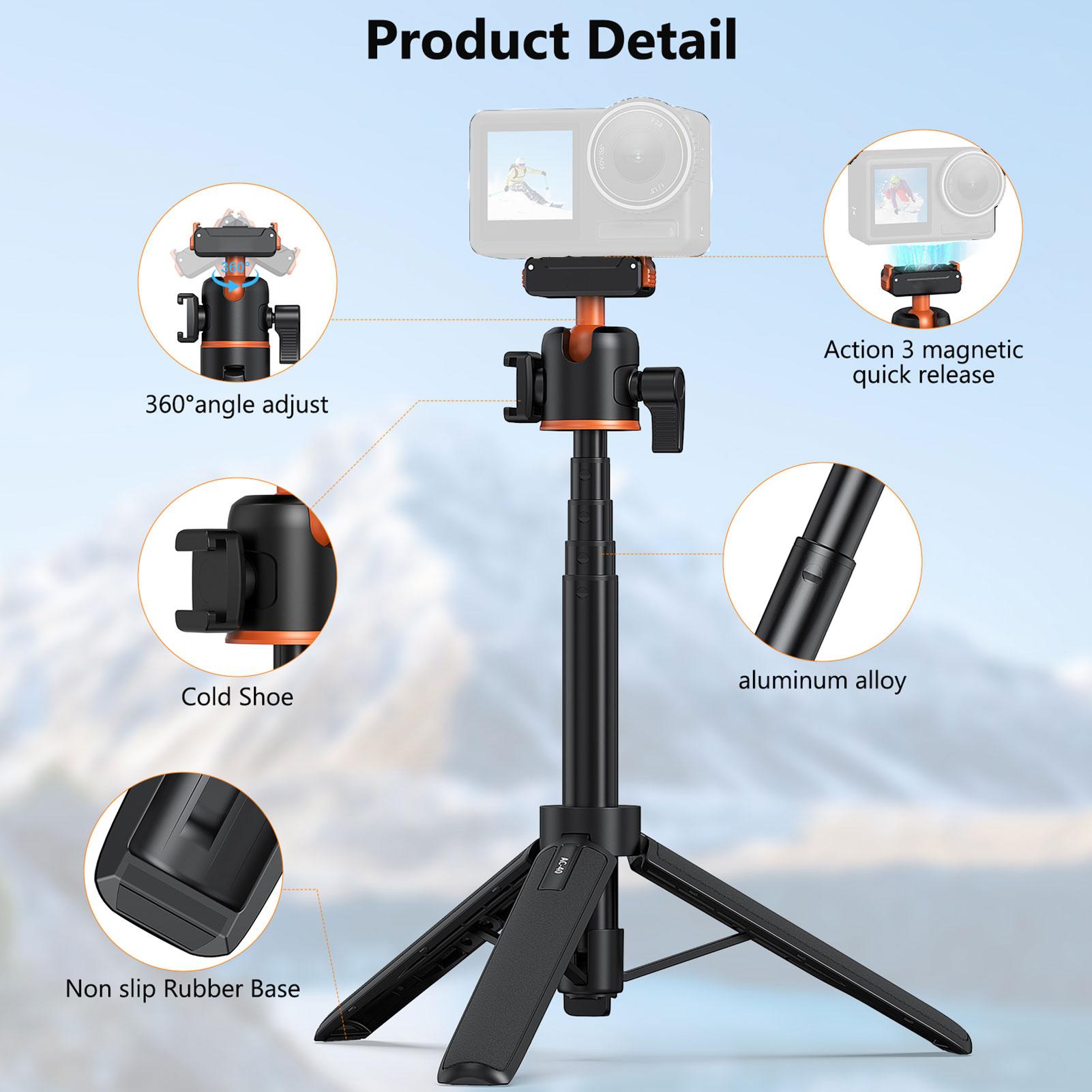 

Магнитный штатив с быстросъемным креплением для экшн-камеры с шаровой головкой 360 градусов, поддержка вертикальных и горизонтальных фото