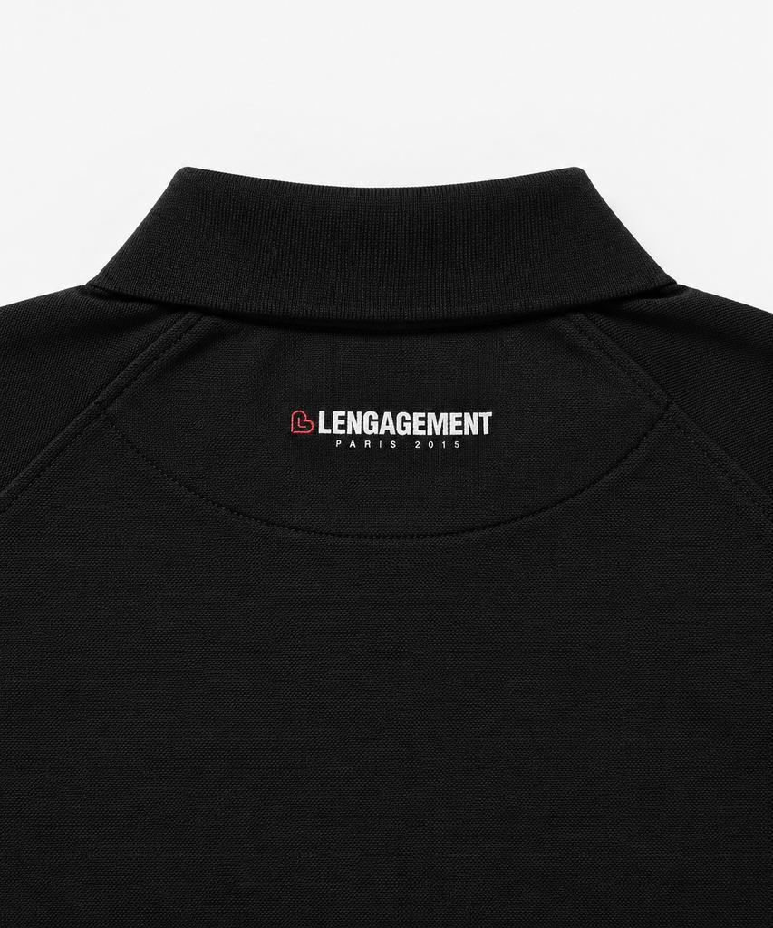 Langajumang Classic Raglan Sport Pique Collar T-Shirt [Black]