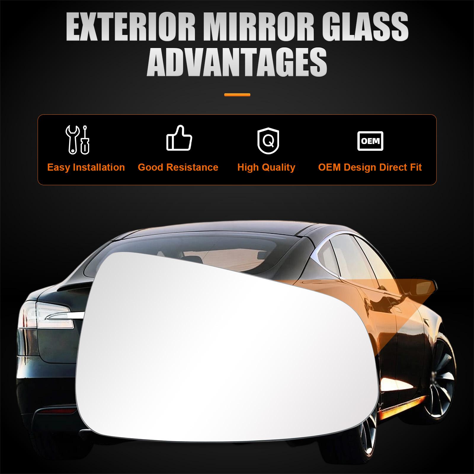 

Front Door Side Mirror Glass Rear View For Tesla Model S 2012 2013 2014 2015 2016 2017 2018 Car Accessories only right side