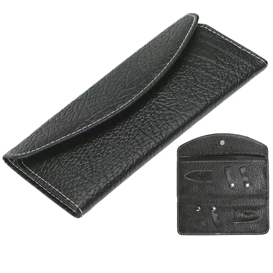 Hair Scissors Cover Case PU Leather Professional Hairdressing Shears Holder Bag Barber Salon Holster Pouch Folding Scissors Case