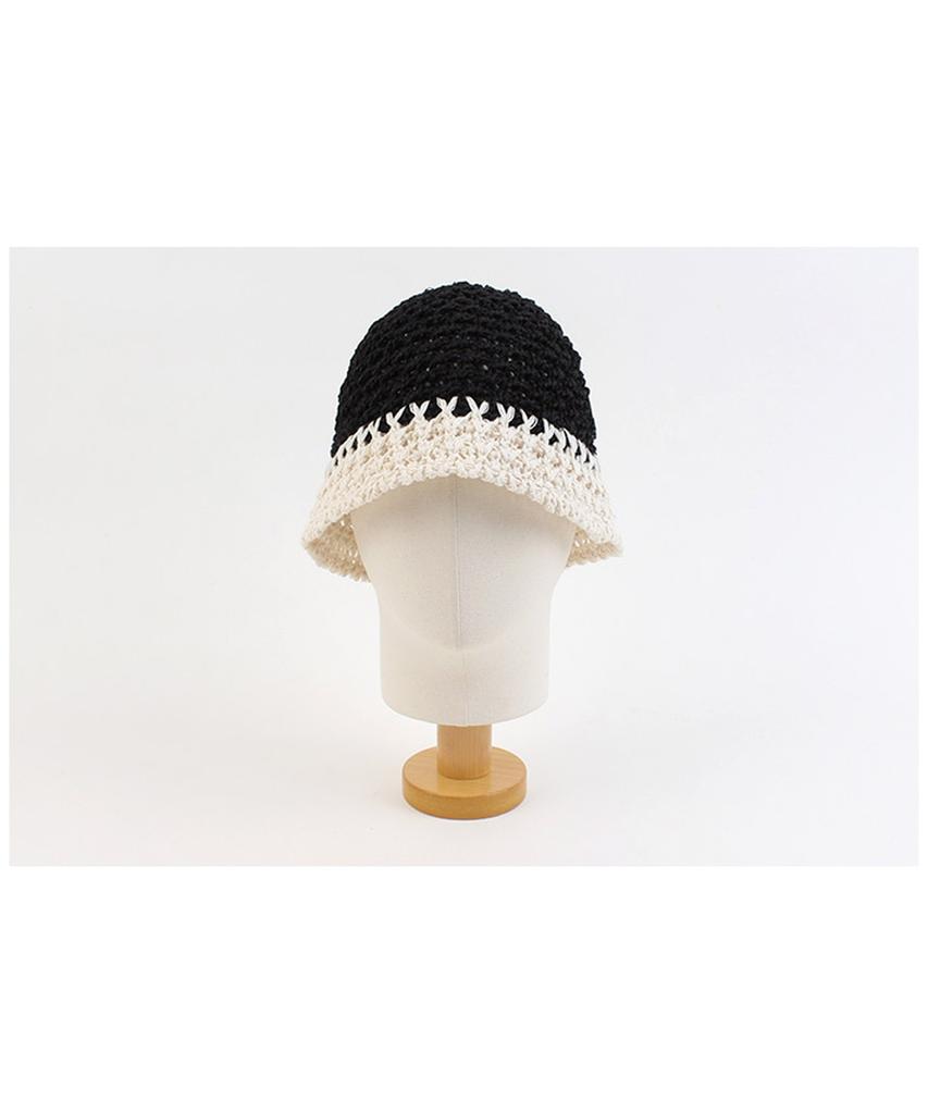 Yunibeosyeolkemiseuteuli Summer Twotone Black Bucket Hat