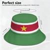 Suriname Fisherman Hats Custom Made Name Number Photo Logo Bucket Cap Nation Flag Sr Dutch Country College Headgear