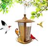 Wild Bird Feeder 2 In 1 Glass Tube And Metal Hanger For Garden Yard Outdoor