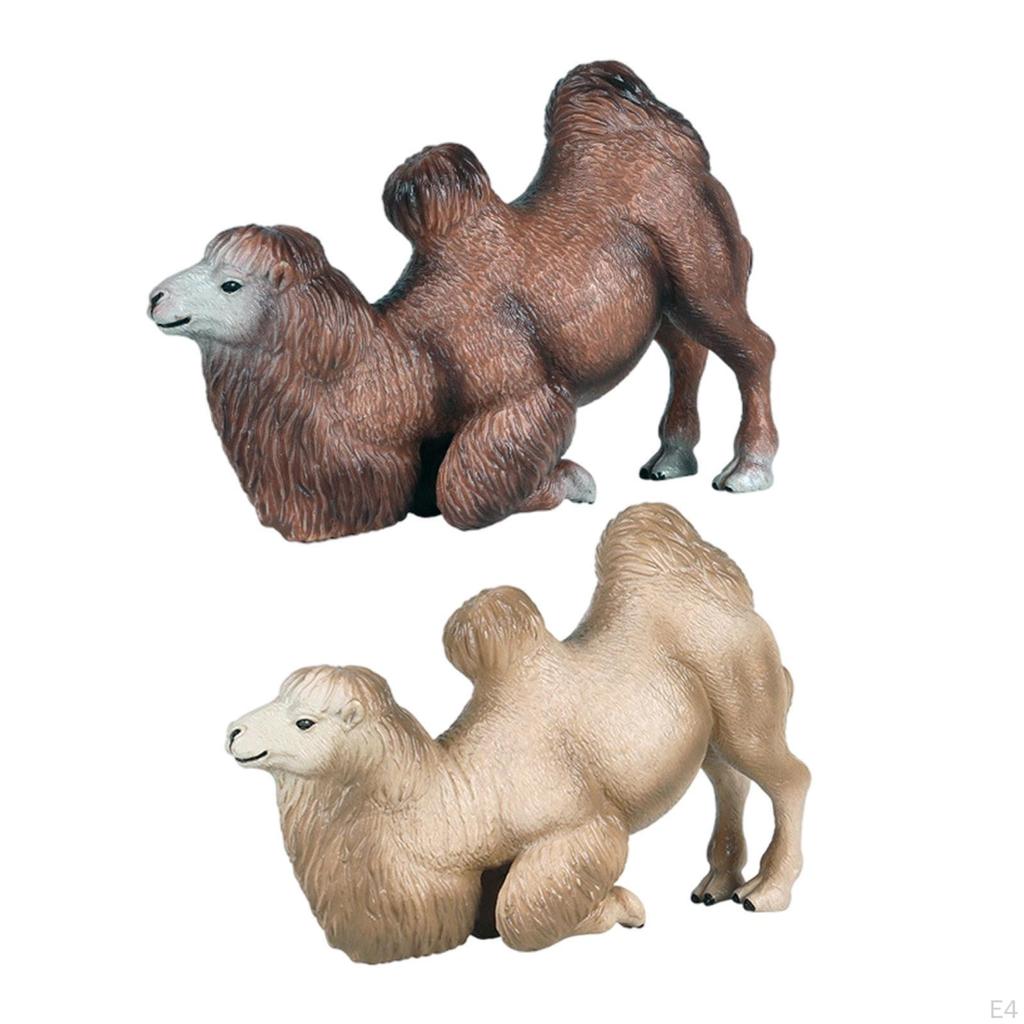 Bactrian Camel Model - Realistic Desert Animal Figurine for Preschoolers
