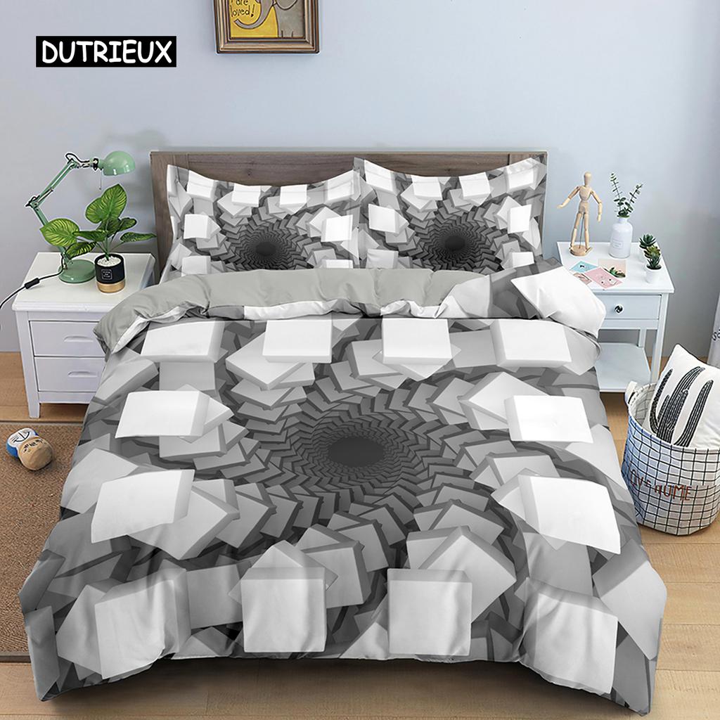 3D Duvet Cover Set Psychedelic Digital Printing Twin Bedding Set Microfiber Quilt Cover Single Queen King Size Comforter Cover