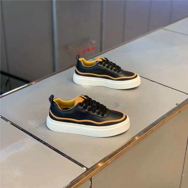 Board Shoes New Microfiber Leather Comfortable and Breathable Color Matching Casual Xs