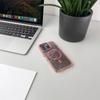 Etui brokatowe plecki na iPhone 17 Glitter Case MagSafe - różowe