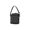 VIVIENNE WESTWOOD Daisy All Over Print Drawstring Closure Recycled Polyester Bucket Bag Women Bags Gray Black 4302002BW00IGN201