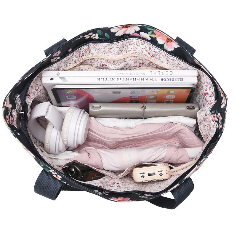 Large Capacity Tote Bag Women Commuter Printed Shoulder Bag Mother Bag