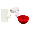 5 Pcs Chicken Drinker Large Automatic Water Cup With PVC T-Shirt Accessory Feeders For Ducks Geese Turkeys Poultry Feeder Kits