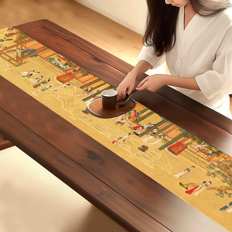 

Чайная ткань Китайский чайный столик Водонепроницаемый Дзен Простой Антикварный Ткань Современный Чайный столик Китайская скамья Чайный столик Скатерть Custom size please contact Customer Service