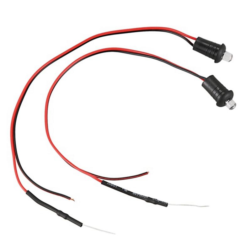 2pcs 12V Flashing Dummy Fake Car Alarm Dash Mount Led Light(Red)-N60R