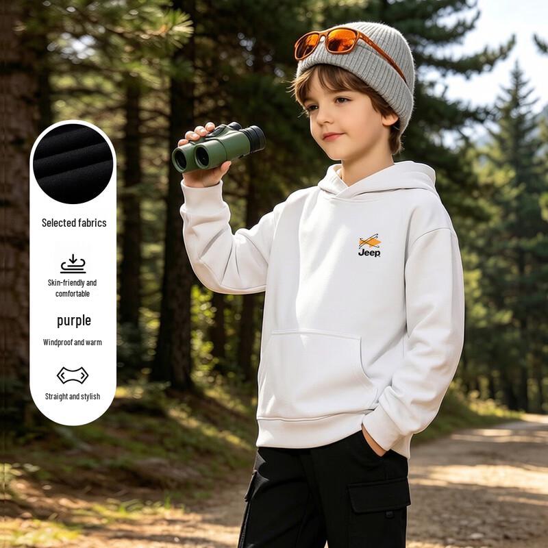 JEEP Kids' Hooded Casual Pullover Sweatshirt