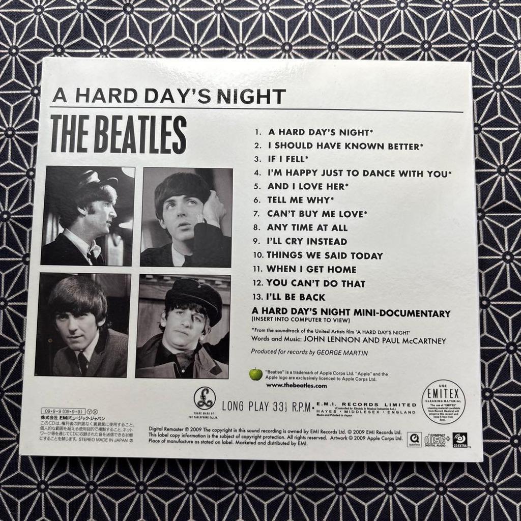 Used The Beatles A Day's Night (Paper Sleeve)