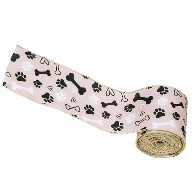Decorative Dog Paw Ribbon Wrapping Rope Perfect for Crafts 4.55m/Roll Ribbon