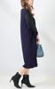 Gold Japan Plus Size Heart Neck Chiffon Sleeve Long Midi Heart Size 3L Women's Dress, Dress, Sleeves, Dress, Neck, Navy, (mncut-122419)