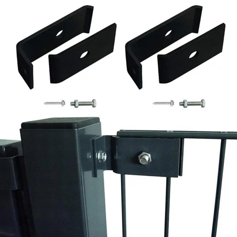 Completes Metal Grid Fence Fastener Set Includes 5 Brackets Screws Bolts For Outdoor Garden Installation
