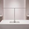 Jewelry Display Stand with Perforated Bar Sleek Crossbar Earring Elegant
