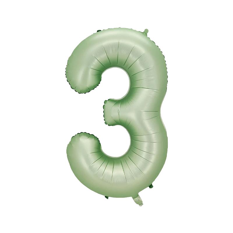 40inch Olive Green Digital Foil Balloons Number 0 1 2 3 4 5 6 7 8 9 Kids Adult Birthday Wedding Party Decorations Baby Shower
