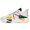 New Life Collection Anti-Slip Wear-Resistant Mid-Top Skateboard Shoes Women's Yellow Blue 122138084-3