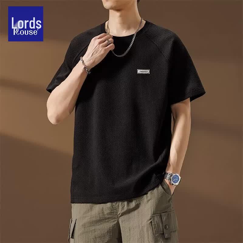 Luozhi Men s Premium Ice Silk Short Sleeve T-Shirt 3XL